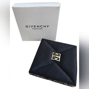 Givenchy Parfums Black and Silver Pocket  Compact Double Sided Mirror, New